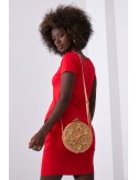 Red dress with short sleeves 9967 - Online store - Boutique